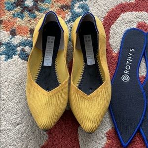 Roth’s mustard yellow flats